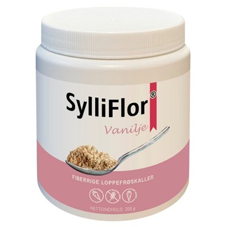 SylliFlor Loppefrøskaller Vanilje 200 g, Helse & Madvarer, Ingredienser, Loppefrøskaller