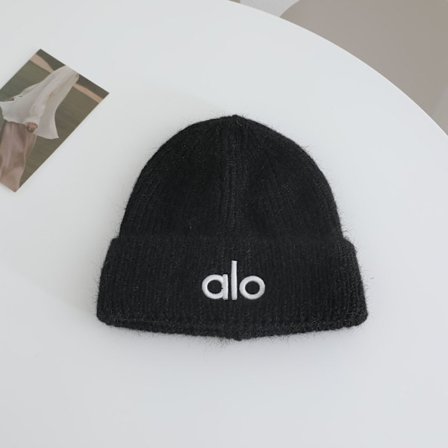 alo brodert strikket lue dame høst og vinter ny varm tykk kald lue viser ansikt lite vern