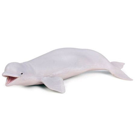 Livaktig Beluga Hval Havdyr PVC Modellfigur Pedagogisk Leker Barn Gave