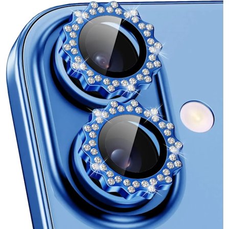 Bling 3D Metall Växel Design Diamant Kameralins Glasskydd kompatibelt med IPhone 16 Pro Max 15Pro 16Plus Mekaniskt Skalvänliga Ringar