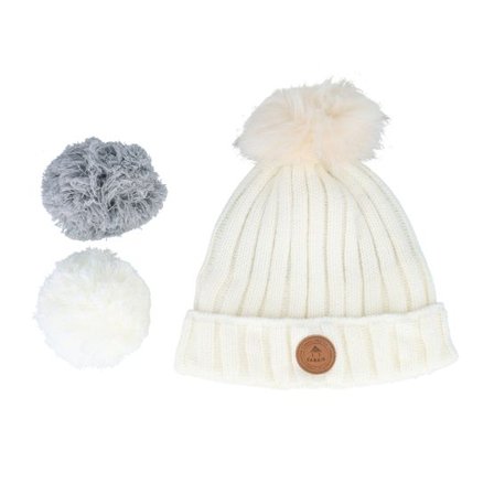 Cabaïa - Vit pom Beanie - Beanie Kir Royal White Pom @ Hatstore