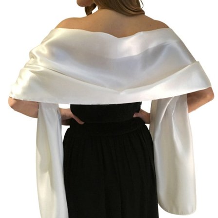 Silksleen Brudslöja Wrap Stole Sjal Bröllop Brudtärna Sjal beige