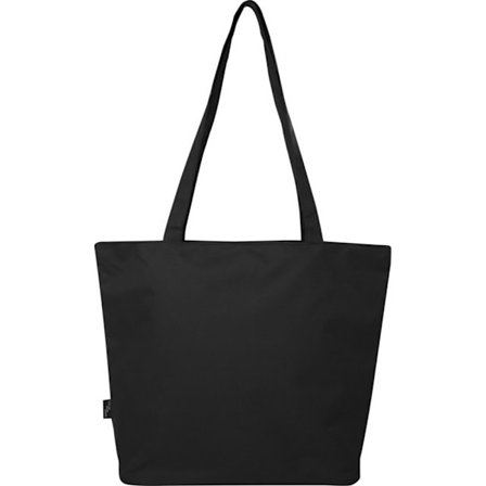 Panama Recycled Zipped 20L Tote Bag One Size Solid Black