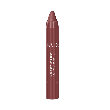 IsaDora The Glossy Lip Treat Twist Up Color Stick Bare Belle Läppglans Unisex Brun 3,3G
