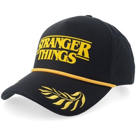Wrangler - Sort Kasket - " Stranger Things Black A-Frame Adjustable " @ Hatstore