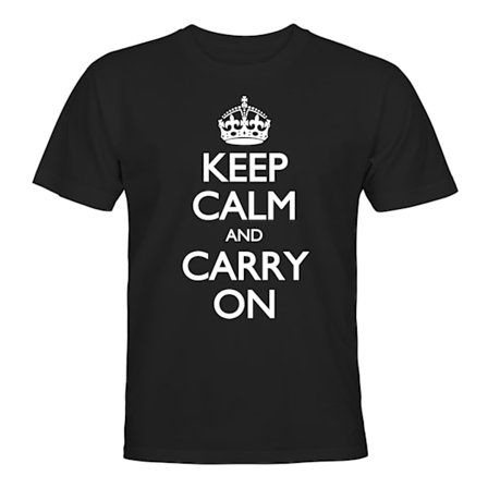 Keep Calm And Carry On - T-SHIRT - HERR