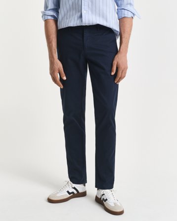 GANT Herren Slim Fit Chinohose (36/32) Marineblau