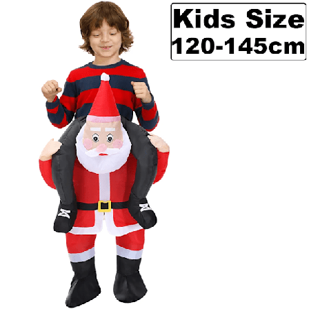 Joulu Kuusi Aikuisten Lapset Joulupukki Pumpputtavat asut Halloween juhlat Maskotti Fancy rooli leikki