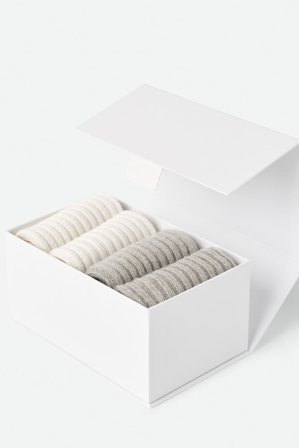 Soft Goat - Cashmere Socks - One Size - Greige