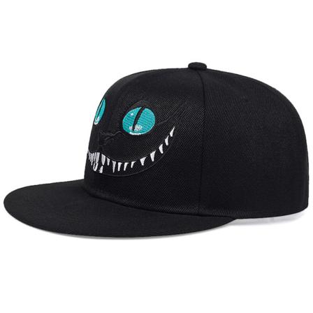 Cheshire Cat Broderi Baseball Cap Sport Snapback-hatt Solhatt i bomull Unisex