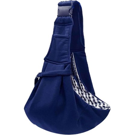 Håndfri hundesele transporttaske justerbar til hvalpe katte, bredere skulderrem kæledyrstaske, marineblå