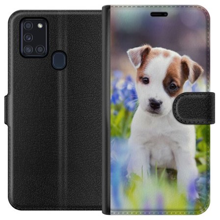 Kompatibelt Plånboksfodral till Samsung Samsung Galaxy A21s Hund