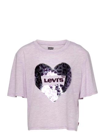 Lvg Logo Sparkle Tee Shirt Purple Levi's