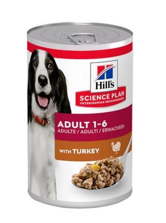 Hill's Science Plan Canine Adult, Kalkun Våtfôr til Hund - 12x370g