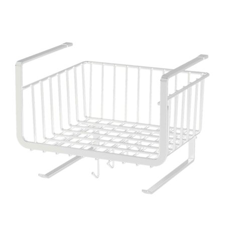 Kaapin alahyllyn kori, metallilankateline roikkuvat säilytyskorit keittiön ruokakomeroon tai jääkaappiin[D]