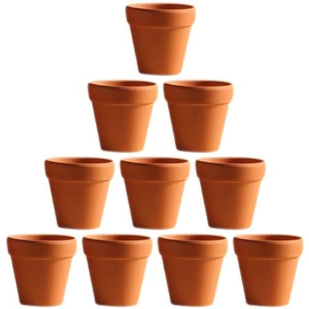 10 stk. små lerpotter, plantepotter Sukkulenter (2,8×2,8×4,5 cm)