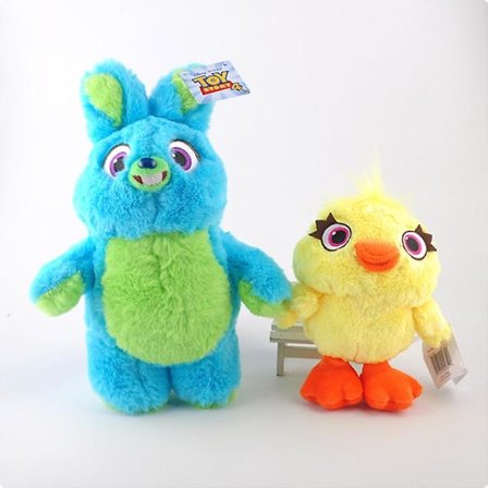 Toy Story 4 -elokuvan Forky, Bunny, Ducky, Alien ja Buzz Lightyear -pehmolelut, syntymäpäivälahja lapsellesi