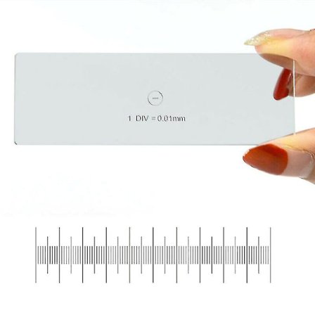 25*75mm 0,01mm Mikroskoopin Lavamikrometrin Kalibrointi Mikroskoopille