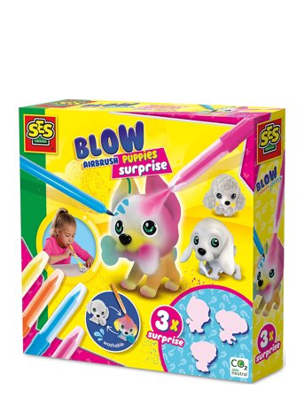 SES Creative | Blow Pens - Decorate 3 Puppies | ONE SIZE