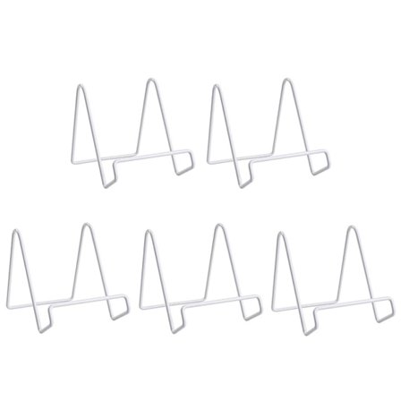 5-pakning Tallerkenhylle Bilderammehylle HVIT MEDIUM HVIT