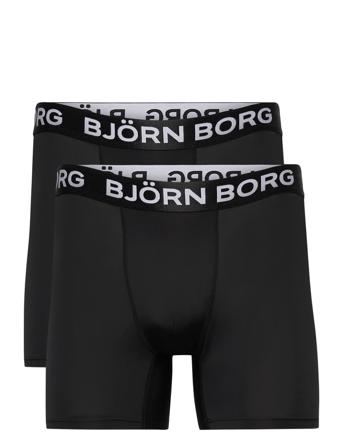 Performance Boxer 2P Boxerkalsonger Svart Björn Borg