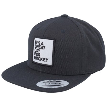 Iconic - Black - snapback - Cap - Great Day For Hockey Black Snapback - Hatstore