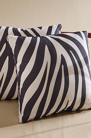 Jotex - Kussen Pak Van 2 Zwarte Zebra Zwarte zebra - MENTON - Koop Textiel bij Jotex