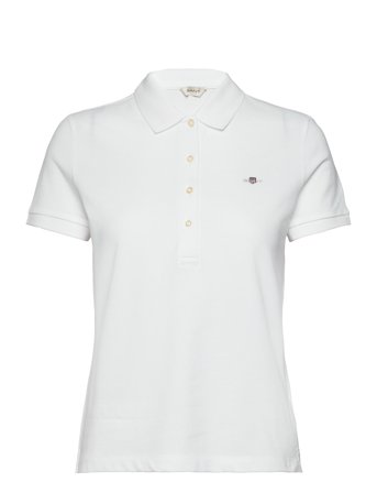 GANT | Slim Sheild Cap Sleeve Pique Polo | S