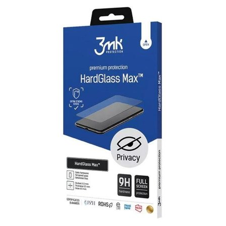3MK iPhone12/12 Pro hærdet glas Skærmbeskytter Privacy HardGlass Max