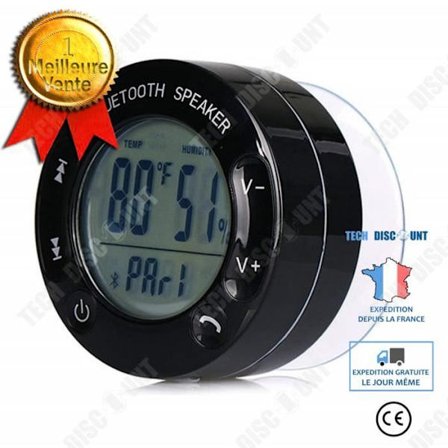 Bluetooth-højttaler - TD - Vandtæt - Håndfri - Bærbar - Sort