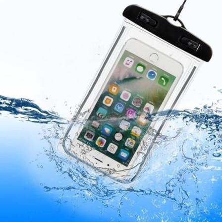 Vandtæt berøringspose til HUAWEI P30 lite XL Smartphone Water Beach IPX8 Vandtæt etui (SORT)
