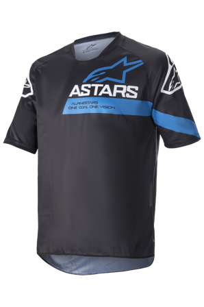 Maglia MTB Alpinestars Racer V3 SS Nero-Blu M