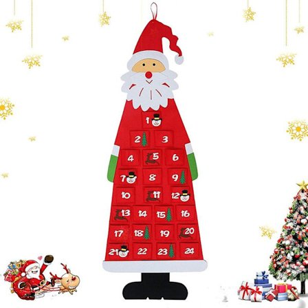 Tøy-Adventskalender, Julekalender, Fyll Den Selv Med Julenissen