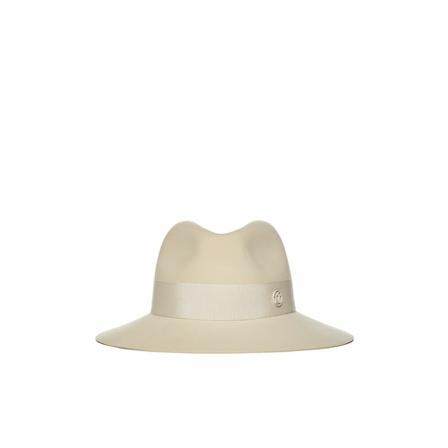 Maison Michel, Hats Beige, Dames, Maat:ONE Size
