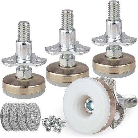 Kraftiga Möbeljusteringsfötter Justerbara Möbelbensjusterare för Bord Stolar Skåp Soffhöjare, Stöd 600 kg, T-Mutter Kit 3/8-16 Gänga