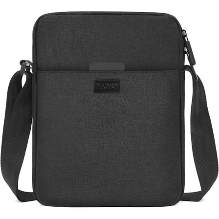 Axelremsväska, Vattentät Messenger Bag med Justerbar Rem, Crossbody Bag för Arbete, Shopping, Skola, Resa, Dagligt Bruk (Svart)