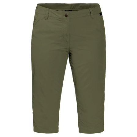 Jack Wolfskin Women's Kalahari 3/4 Pants Women everyday trousers Green 38