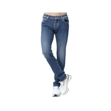 Jacob Cohën, Straight Jeans Niebieski, Mężczyzna, Rozmiar: W32