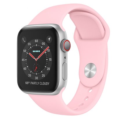 Silicon Armband till Apple Watch - Rosa (42mm)
