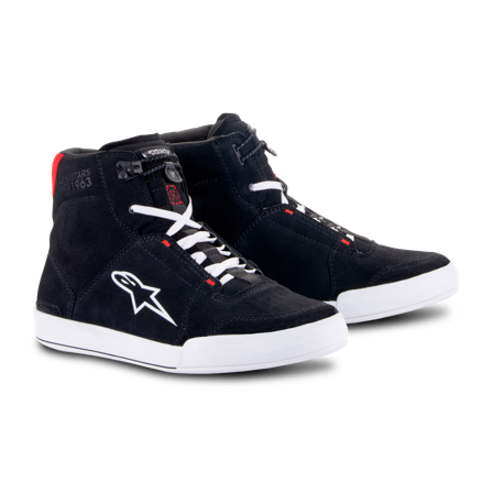 Zapatillas de Moto Alpinestars Chrome Negro/Blanco/Rojo 48