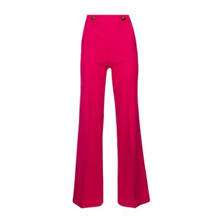 Pinko, Wide Trousers Roze, Dames, Maat:M