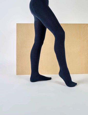 name it Nknpantyhose Rib 2P Noos - Navy - 110-116