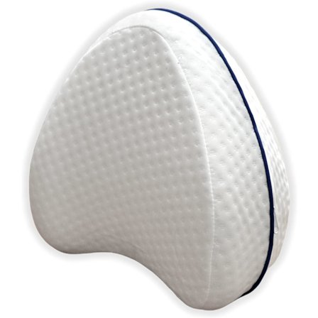 Ortopædisk pude til ben og knæ (25*23*13CM), i viskoelastisk skum, lindrer ryg-, hofte- og ledsmerter, pude til sidesovere.