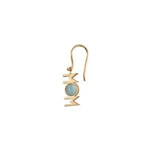 Design Letters Aquamarine Great Mom Earring One Size - Jewellery and watches - One size - Gold