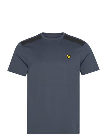 Shoulder Branded Tee Blue Lyle & Scott Sport