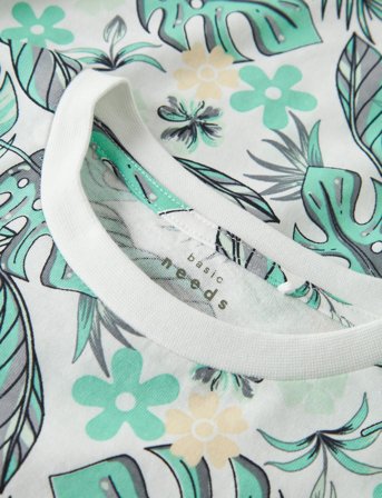 name it Nkmvalmas Ss Nreg Top - Green - 116