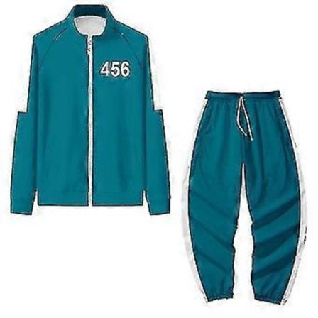 Squid Game Hoodie Tracksuit Sett Halloween Party Kostyme_jl(L 456)