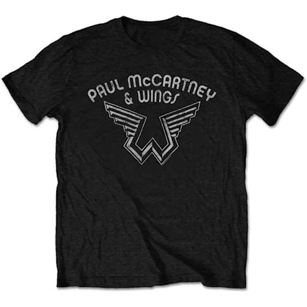 Paul McCartney Dam/Kvinnor Wings Logotyp T-shirt XL Svart
