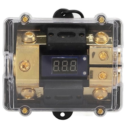 1 inn 2 ut Strøm Jordingsfordeler Splitter Kobber Universal for Bilstereo 0/2 Gauge Ledning 100A