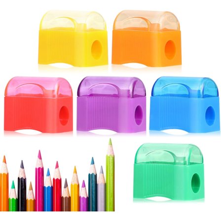 Miniatyr Pennvässare i Storpack – Blandade Färger – Handhållen Pennvässare i Plast för Klassrum, Skola, Kontor, Barnkalas